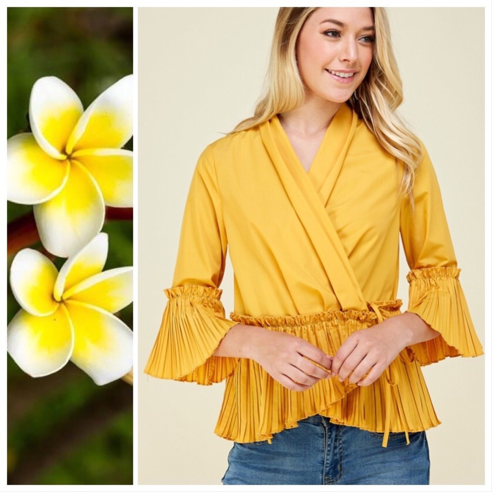 The Josie Wrap & Pleating Top - Picture 2 of 8